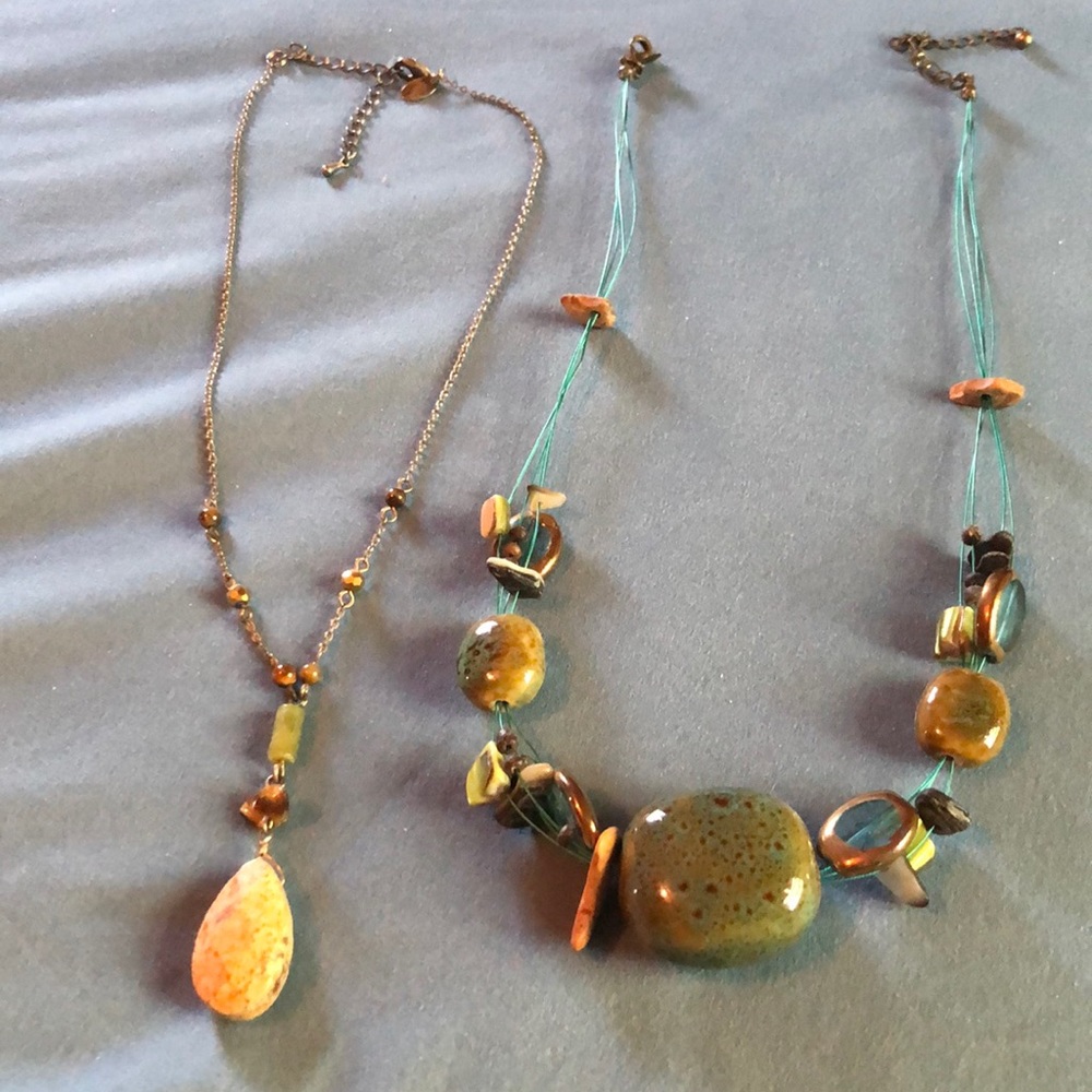 Lia Sophia Necklace Natural Stone gift set